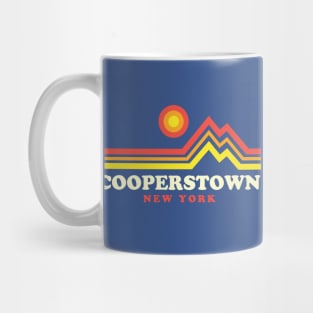 Cooperstown New York Vacation Sunset Mountain Mug